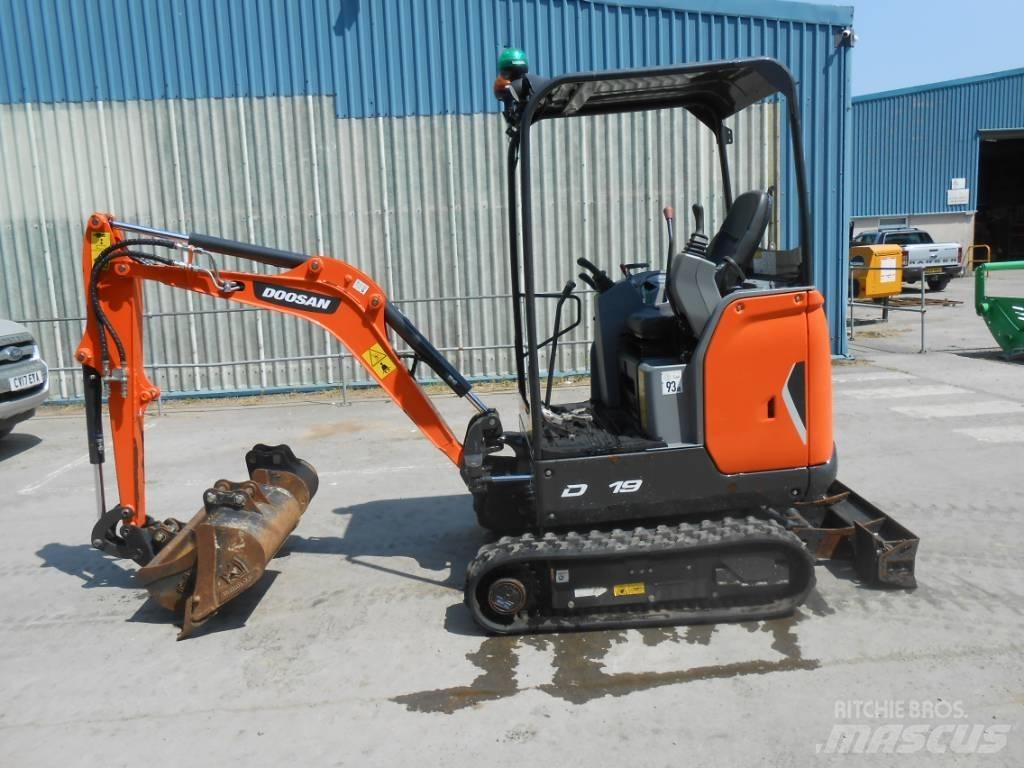 Doosan DX 19 Mini ekskavatoriai < 7 t