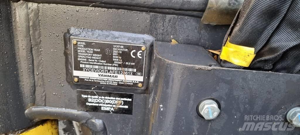 Yanmar Vio 57 Mini ekskavatoriai < 7 t