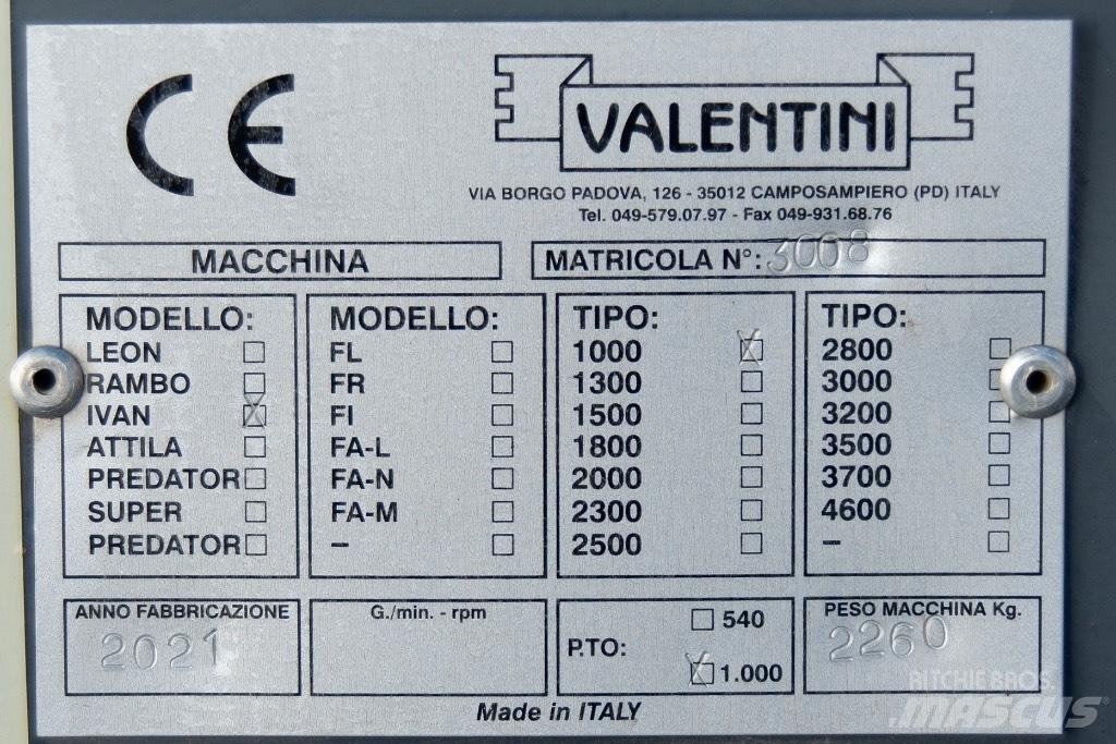 Valentini Ivan 100 Kiti kelių tiesimo įrengimai