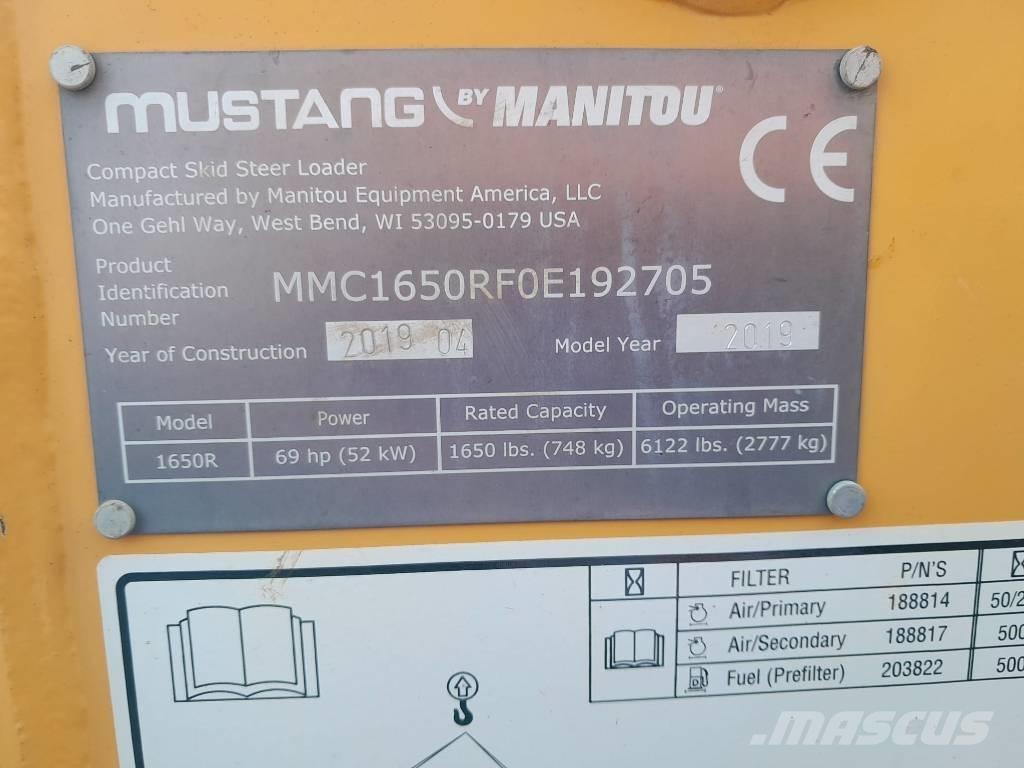 Mustang 1650 R Krautuvai su šoniniu pasukimu
