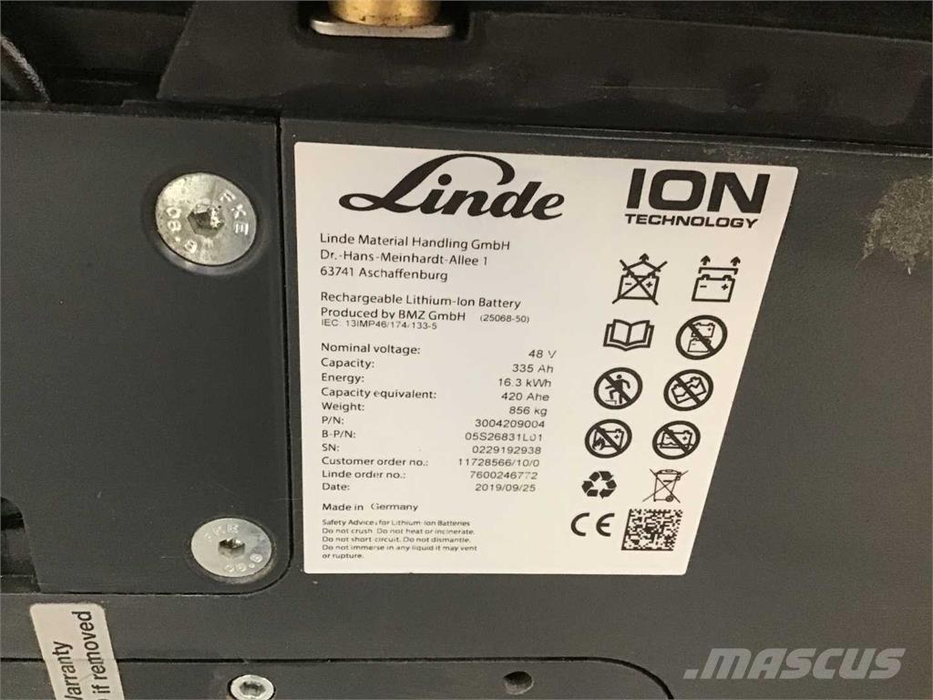 Linde E16 ION Elektriniai šakiniai krautuvai