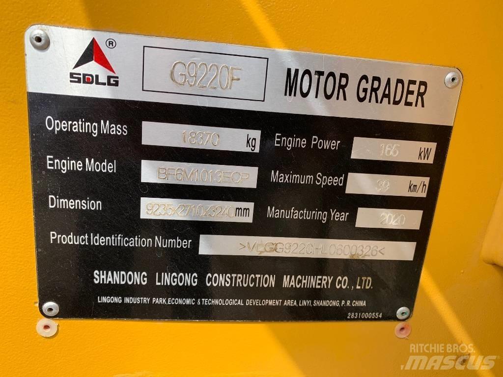 SDLG G 9220 Greideriai