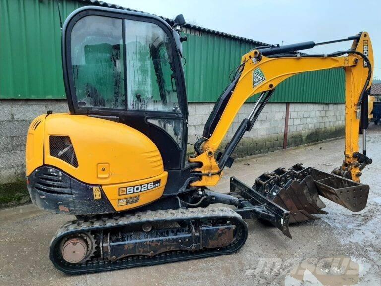 JCB 8026 Mini ekskavatoriai < 7 t