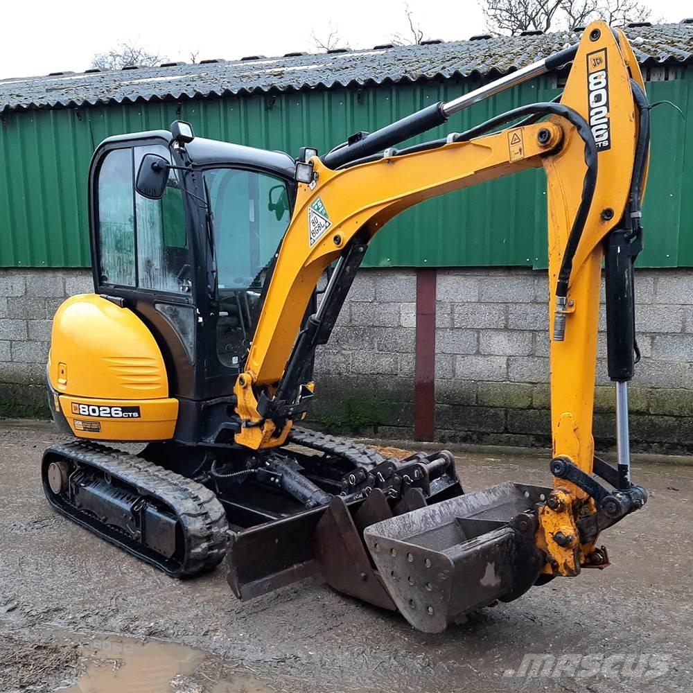 JCB 8026 Mini ekskavatoriai < 7 t