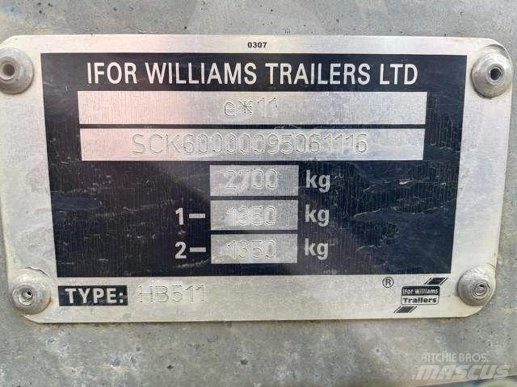 Ifor Williams HB 511 Gyvulių pervežimo priekabos
