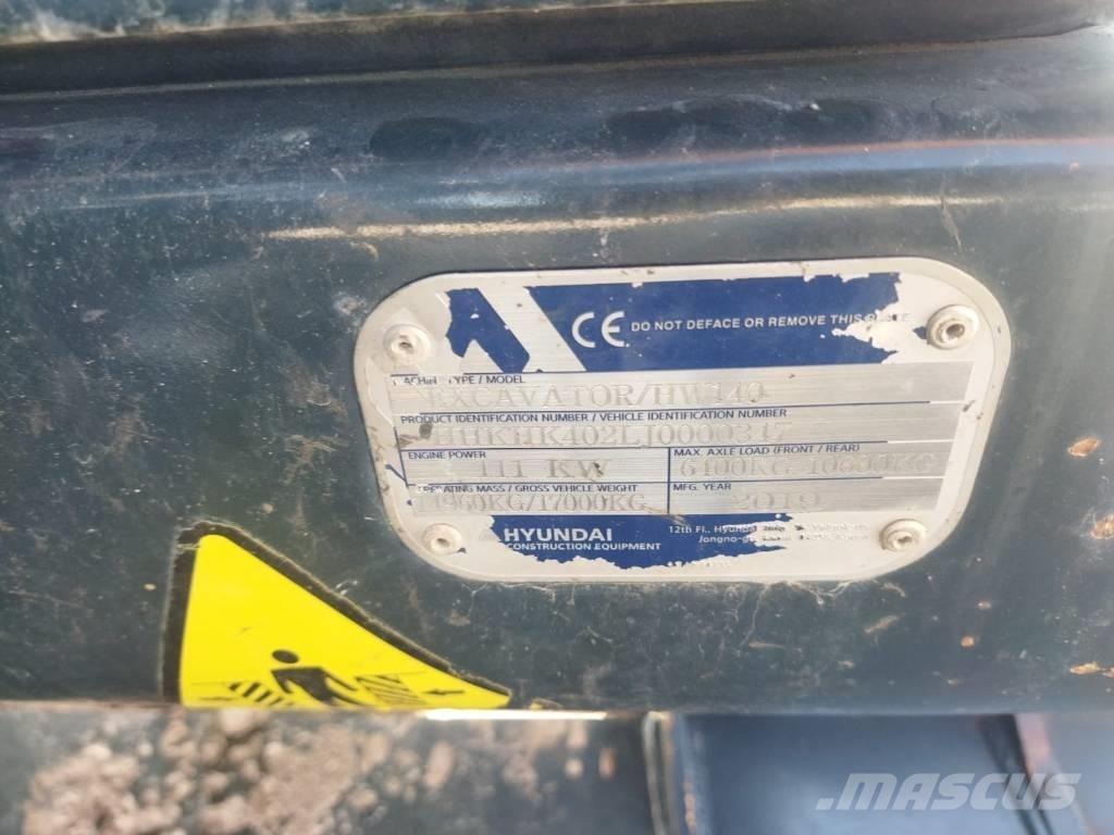 Hyundai HW 140 A Ratiniai ekskavatoriai