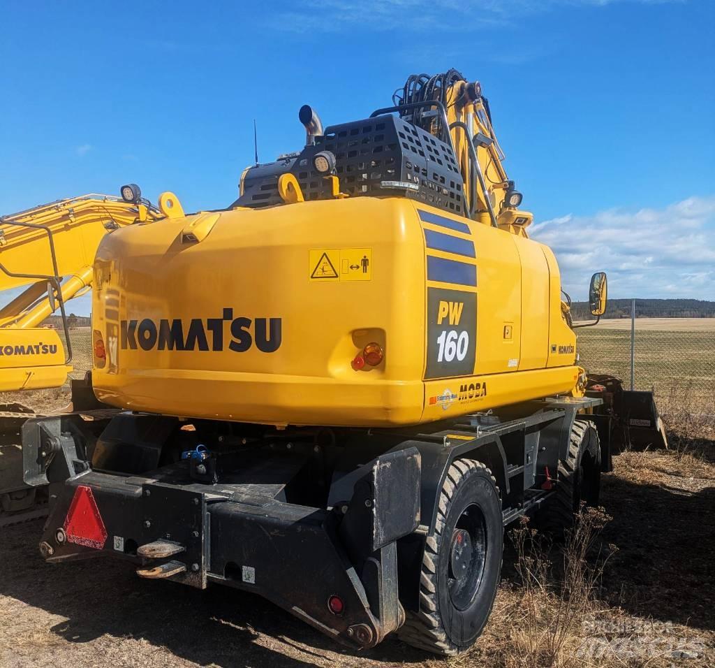 Komatsu PW160-11 Ratiniai ekskavatoriai