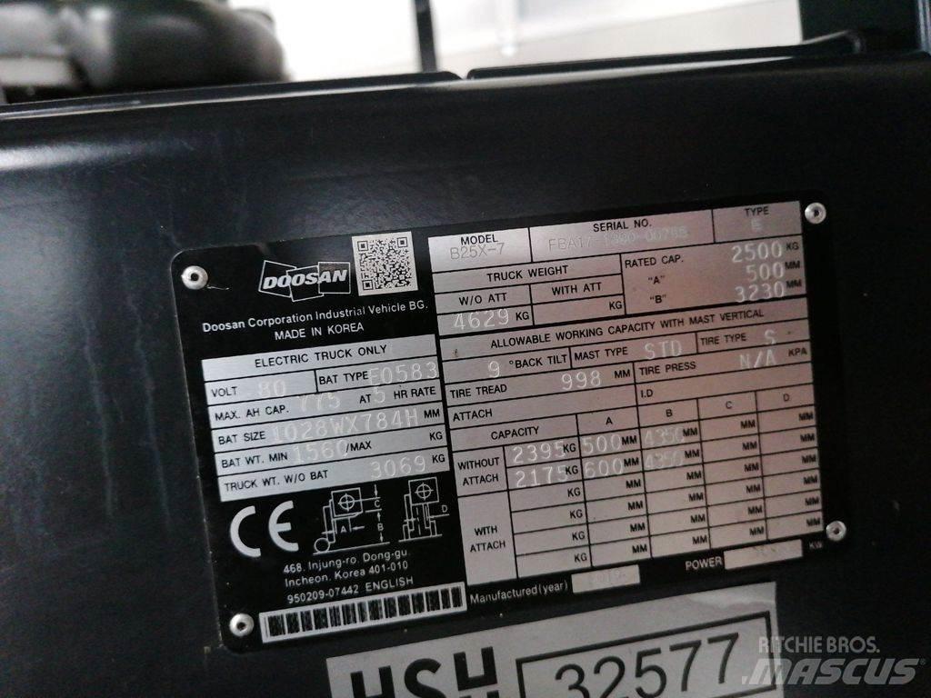 Doosan B25X-7 Elektriniai šakiniai krautuvai