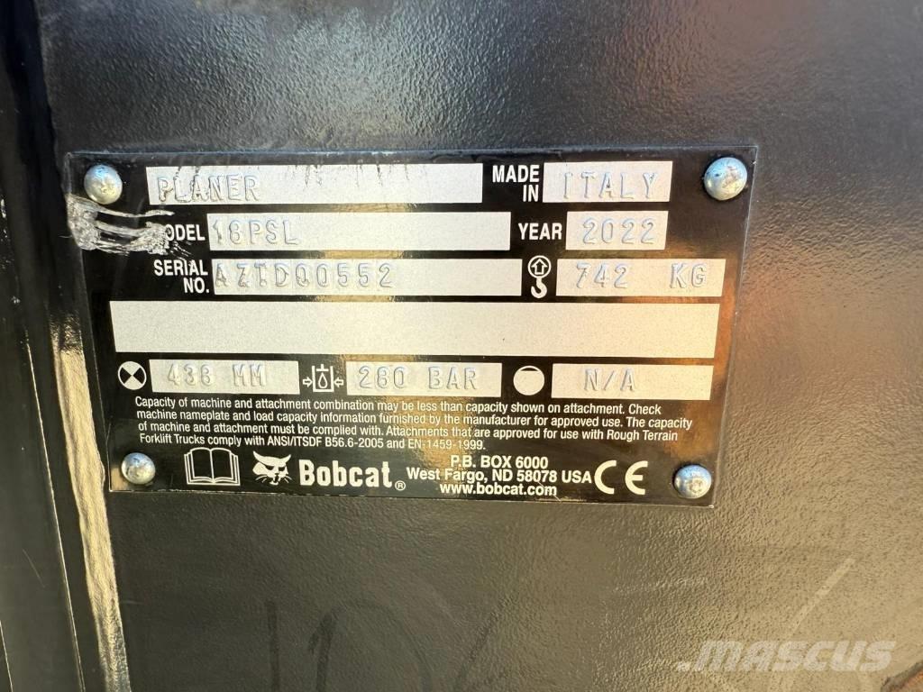 Bobcat 18 PSL Kiti naudoti statybos komponentai