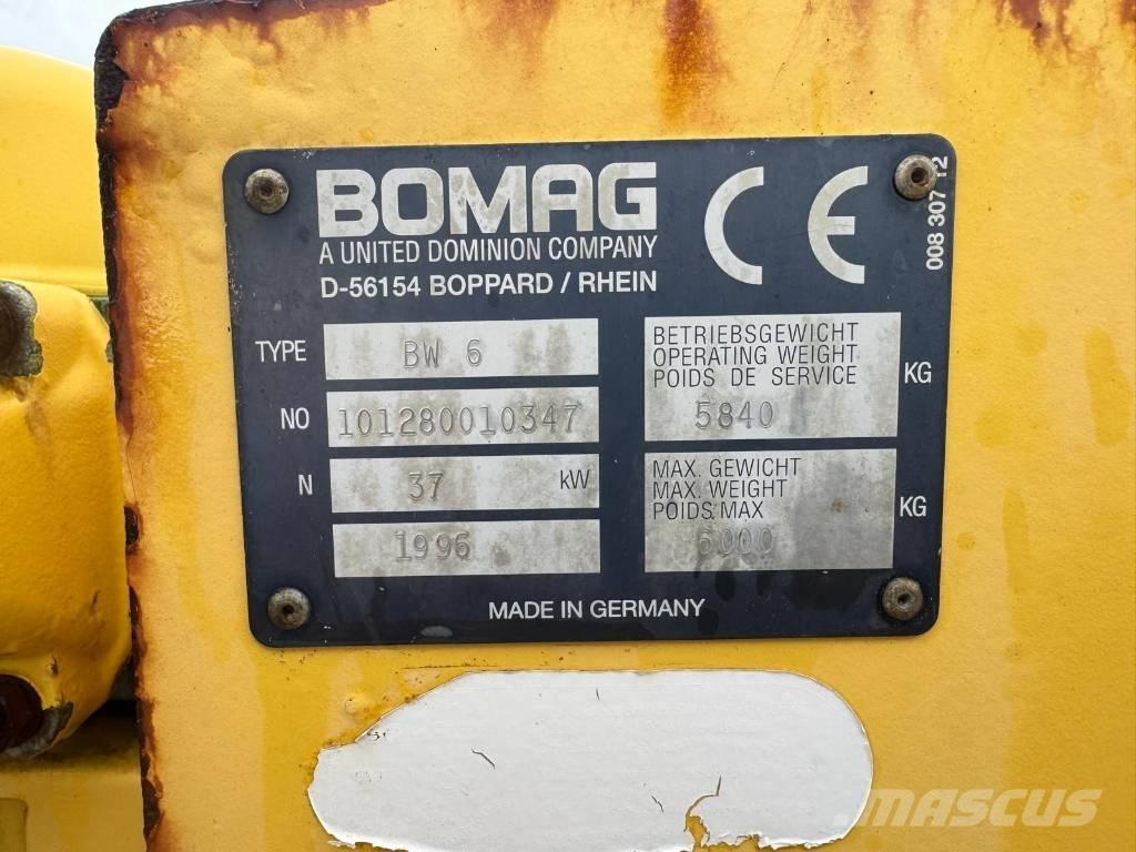 Bomag BW 6 Porinių būgnų volai