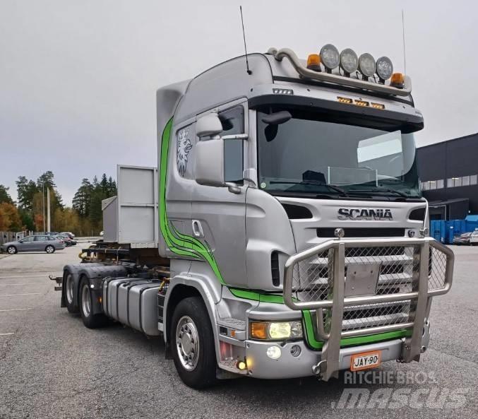Scania R480 6x2 Konteinerių nuožulnaus pakėlimo ant platformos krautuvai