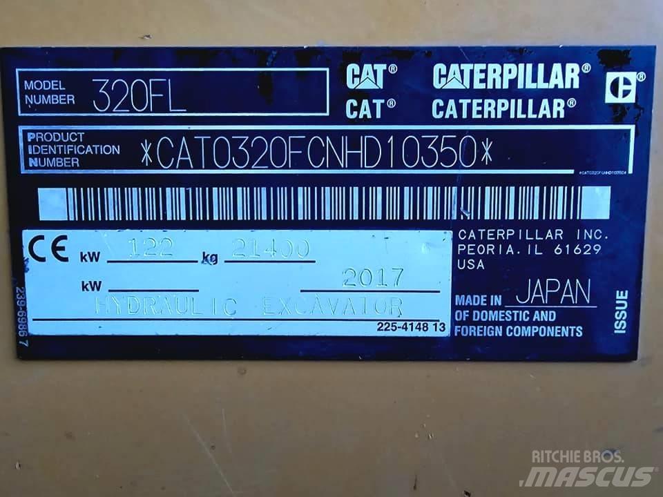 CAT 320 FL Vikšriniai ekskavatoriai