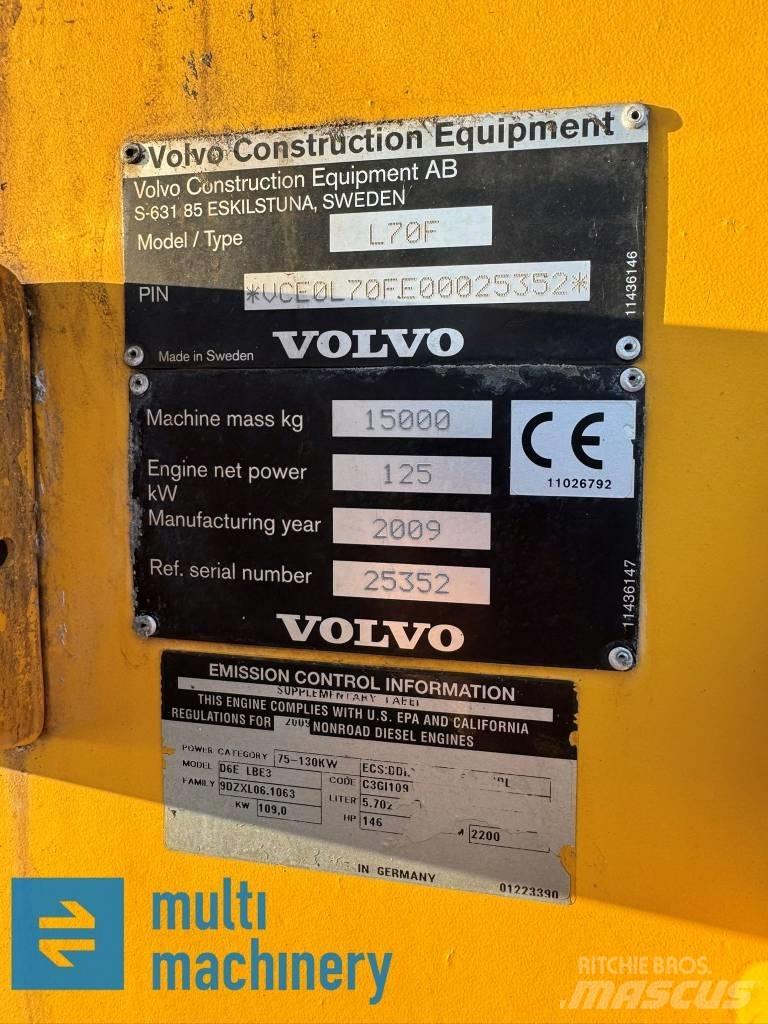Volvo L 70 F Naudoti ratiniai krautuvai