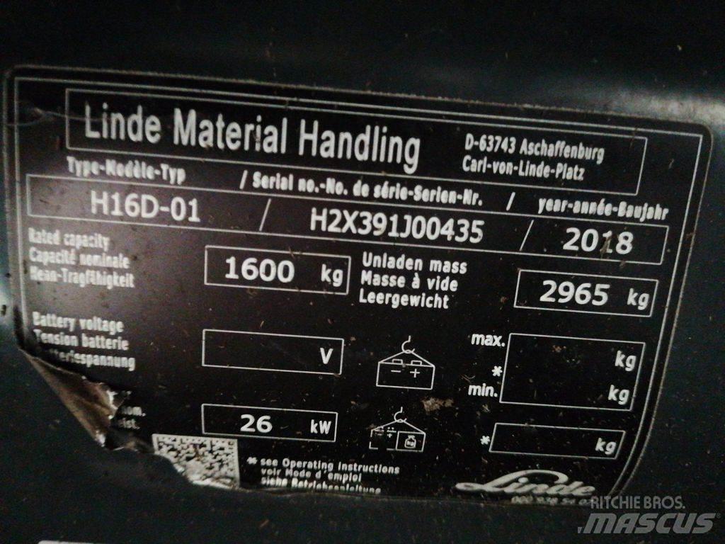 Linde H16D-01 Dyzeliniai krautuvai