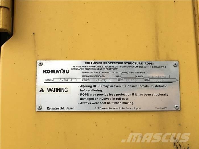 Komatsu WA 320-5 Naudoti ratiniai krautuvai