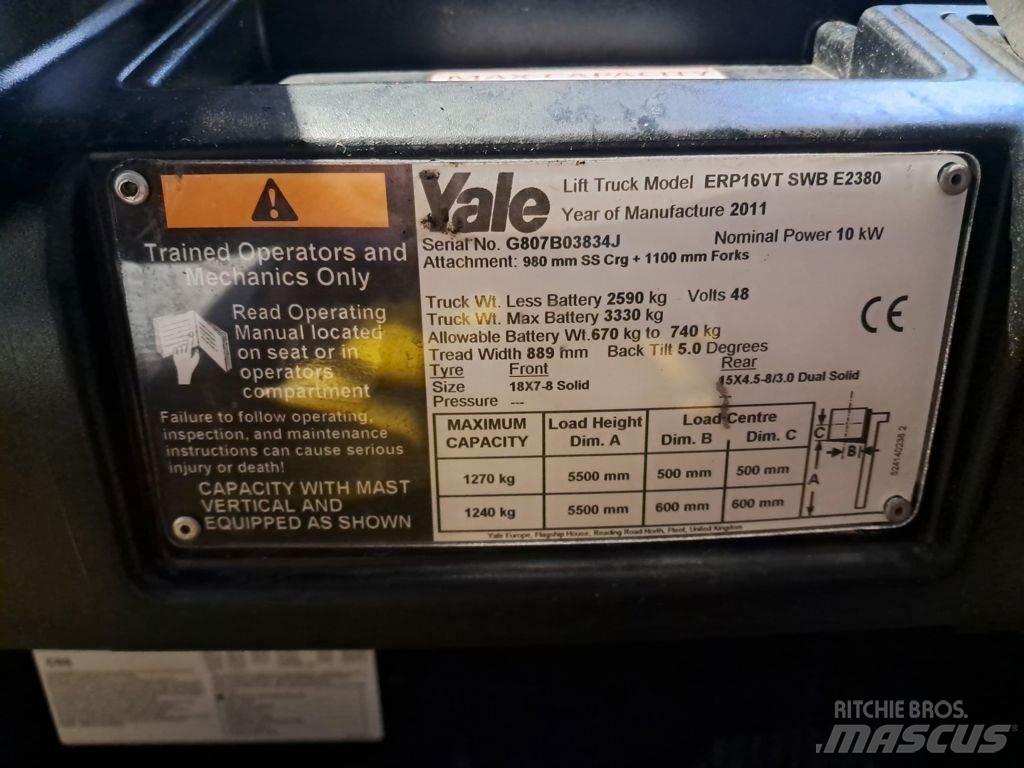 Yale ERP16VT Elektriniai šakiniai krautuvai