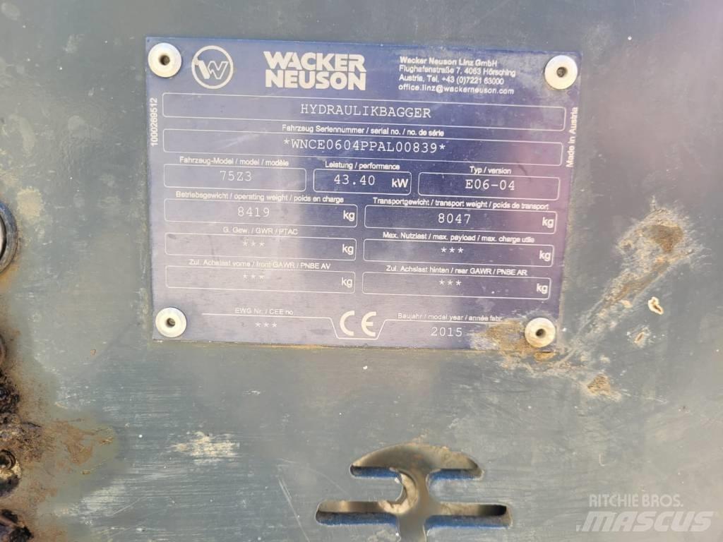 Neuson 75 Z 3 Vidutinės galios ekskavatoriai 7-12 t