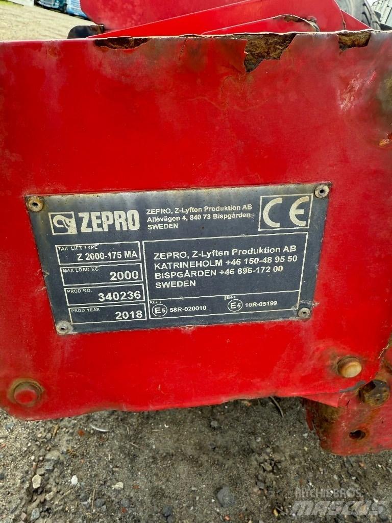  Zepro Bakgavellyft Platformos