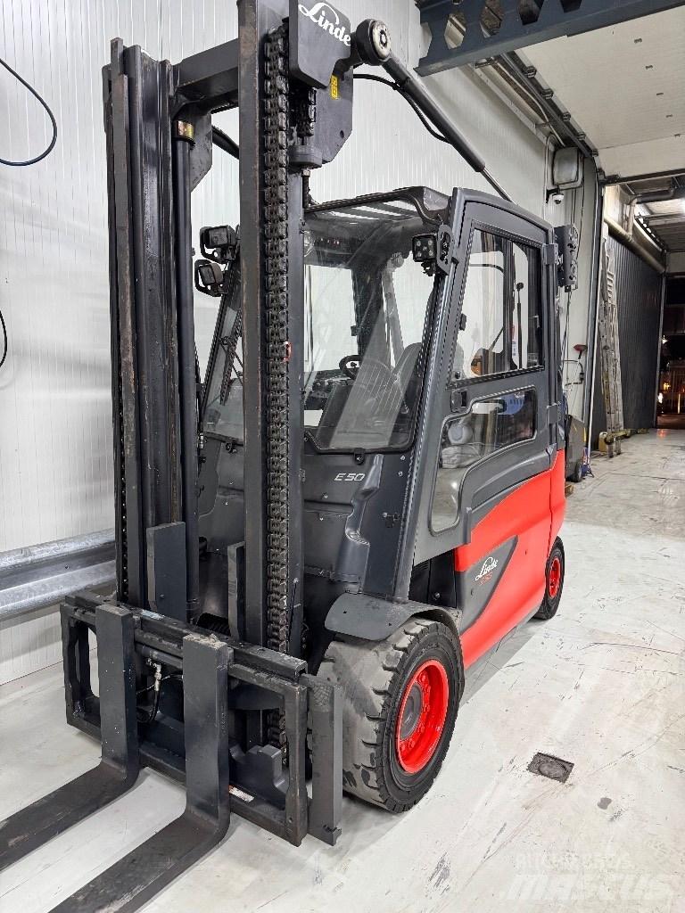 Linde E 50 Elektriniai šakiniai krautuvai
