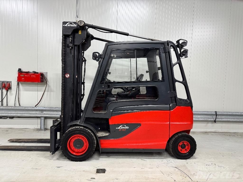 Linde E 50 Elektriniai šakiniai krautuvai