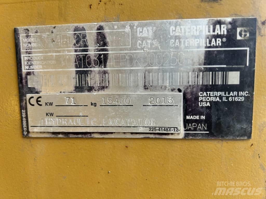CAT 314 E LCR Vikšriniai ekskavatoriai