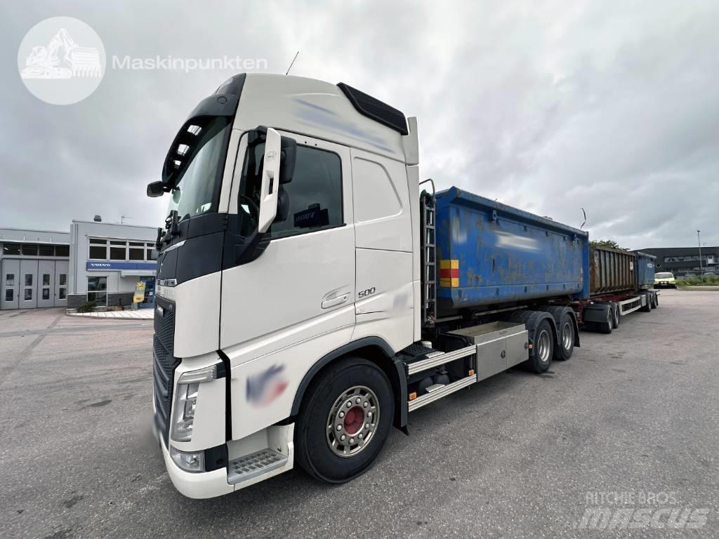 Volvo FH 500 EKIPAGE Sunkvežimiai su keliamuoju kabliu