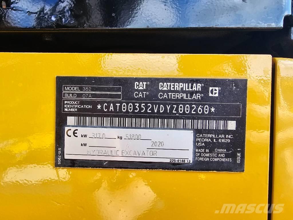 CAT 352 Vikšriniai ekskavatoriai