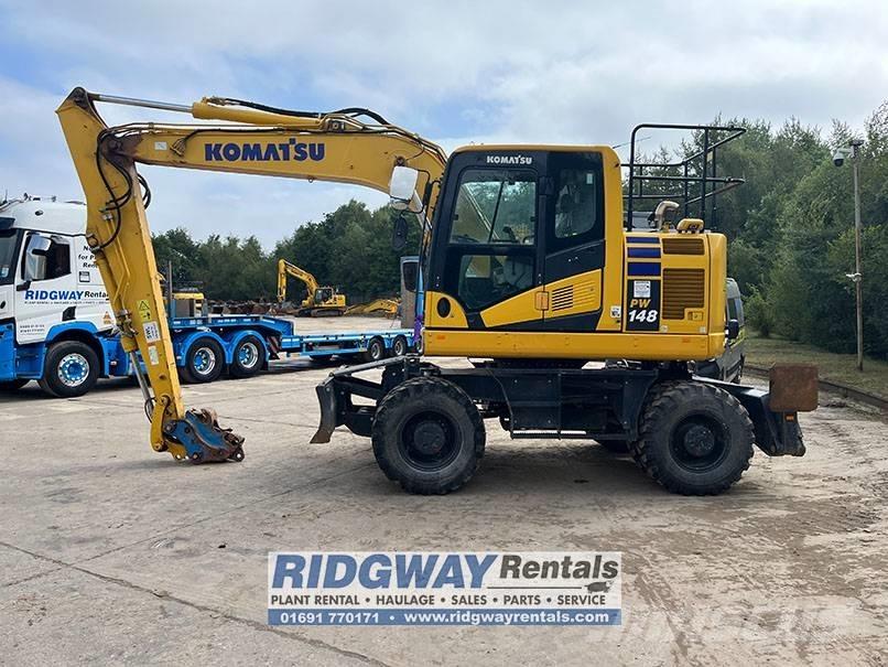 Komatsu PW 148-11 Ratiniai ekskavatoriai
