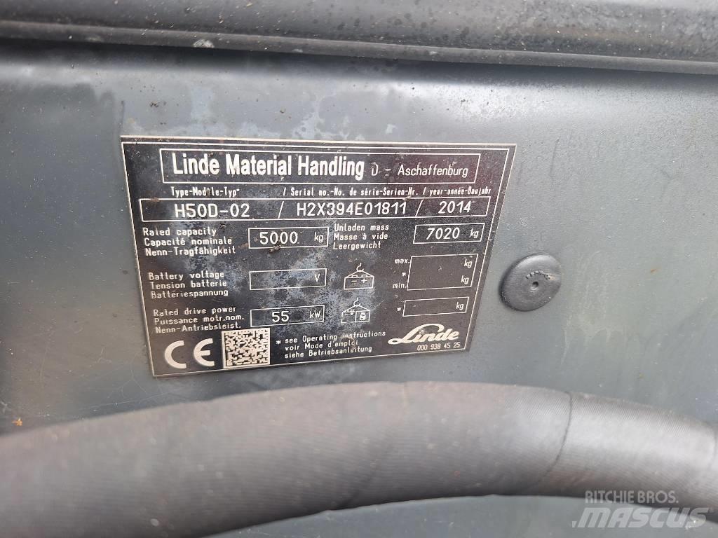 Linde H 50 D Dyzeliniai krautuvai