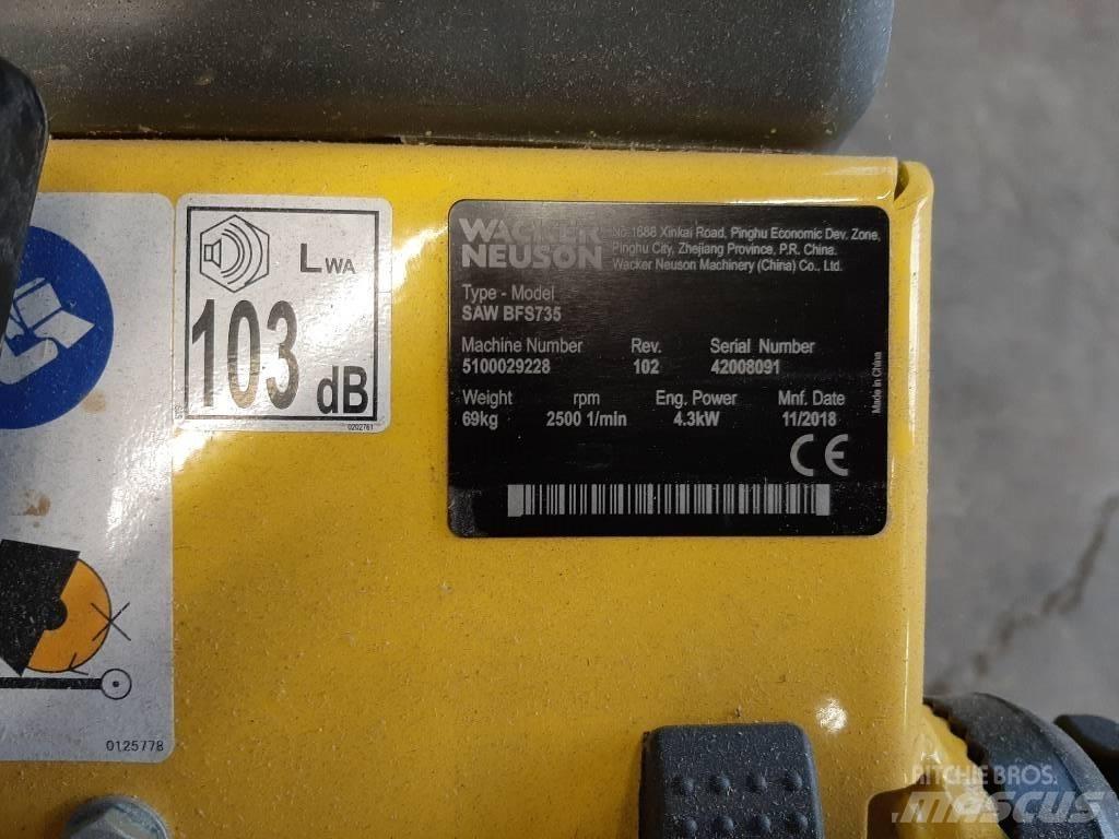 Wacker Neuson BFS735 Akmens ir betono pjūklai