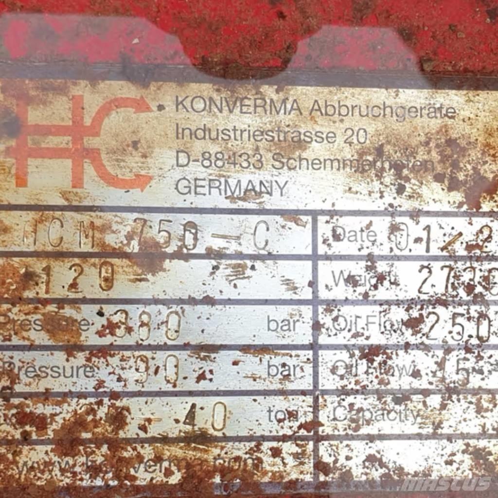  KONVERMA HCM 750C Rėžtuvai