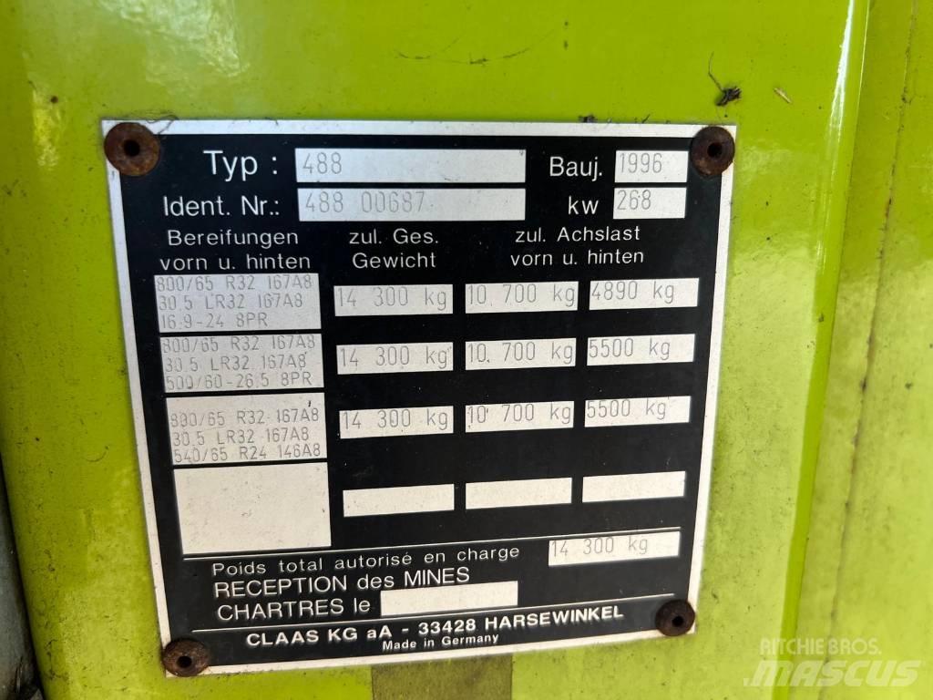 CLAAS Jaguar 840 Pašarų ruošimo technika