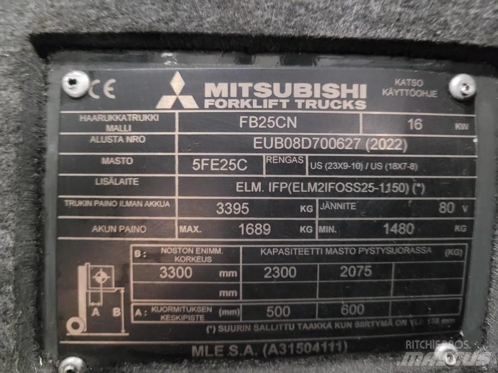 Mitsubishi FB 25 CN Elektriniai šakiniai krautuvai