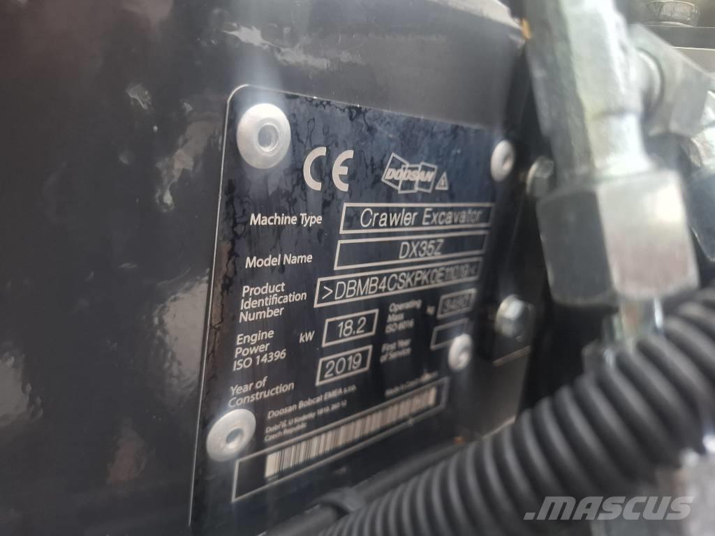 Doosan DX 35 Z Mini ekskavatoriai < 7 t