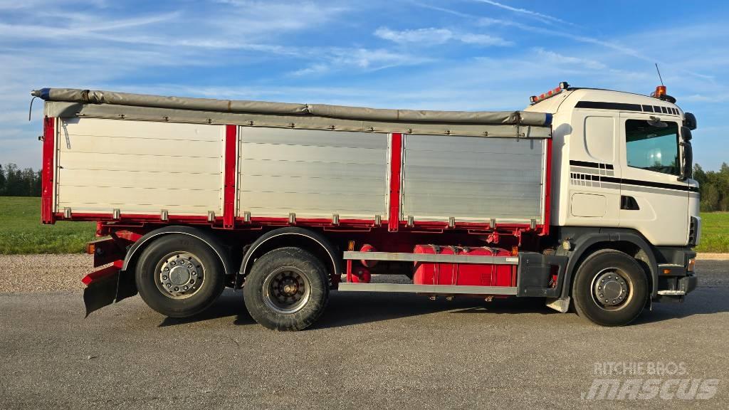 Scania R 124 LB Savivarčių priekabų vilkikai