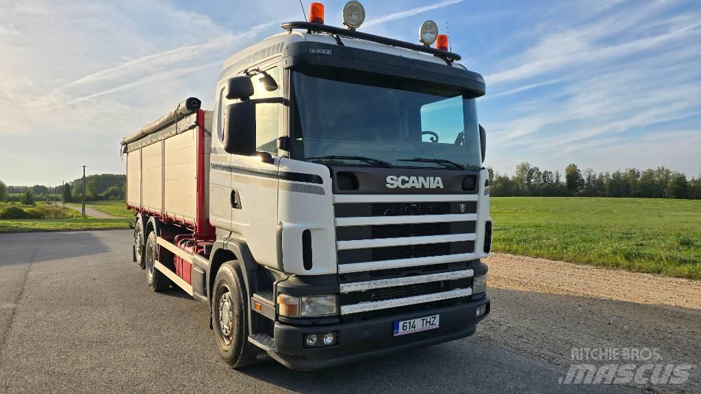 Scania R 124 LB Savivarčių priekabų vilkikai