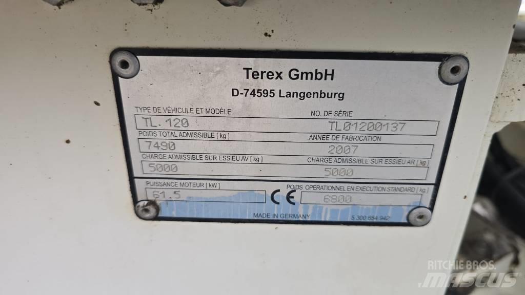 Terex TL 120 Naudoti ratiniai krautuvai