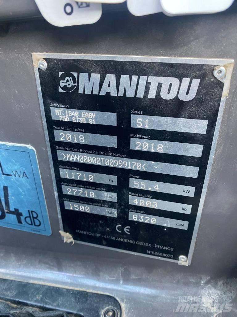 Manitou MT 1840 Teleskopiniai krautuvai