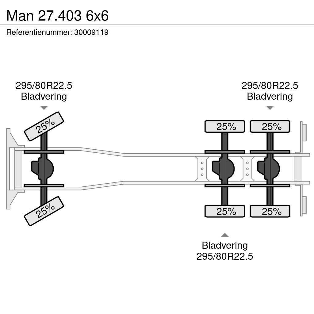 MAN 27.403 6x6 Važiuoklė su kabina