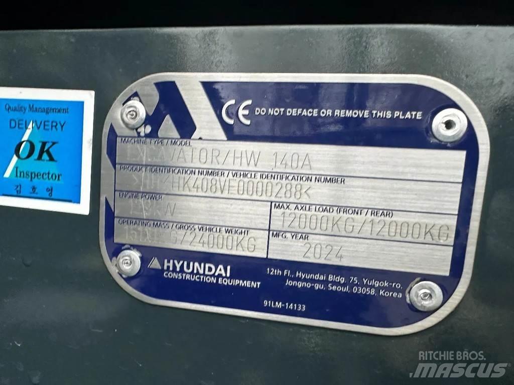 Hyundai HW140A Ratiniai ekskavatoriai