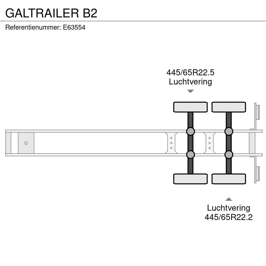  GALTRAILER B2 Savivartės puspriekabės