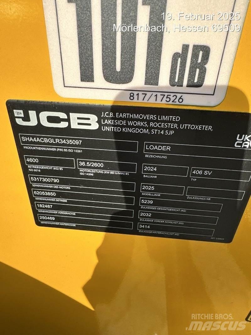 JCB 406 Naudoti ratiniai krautuvai