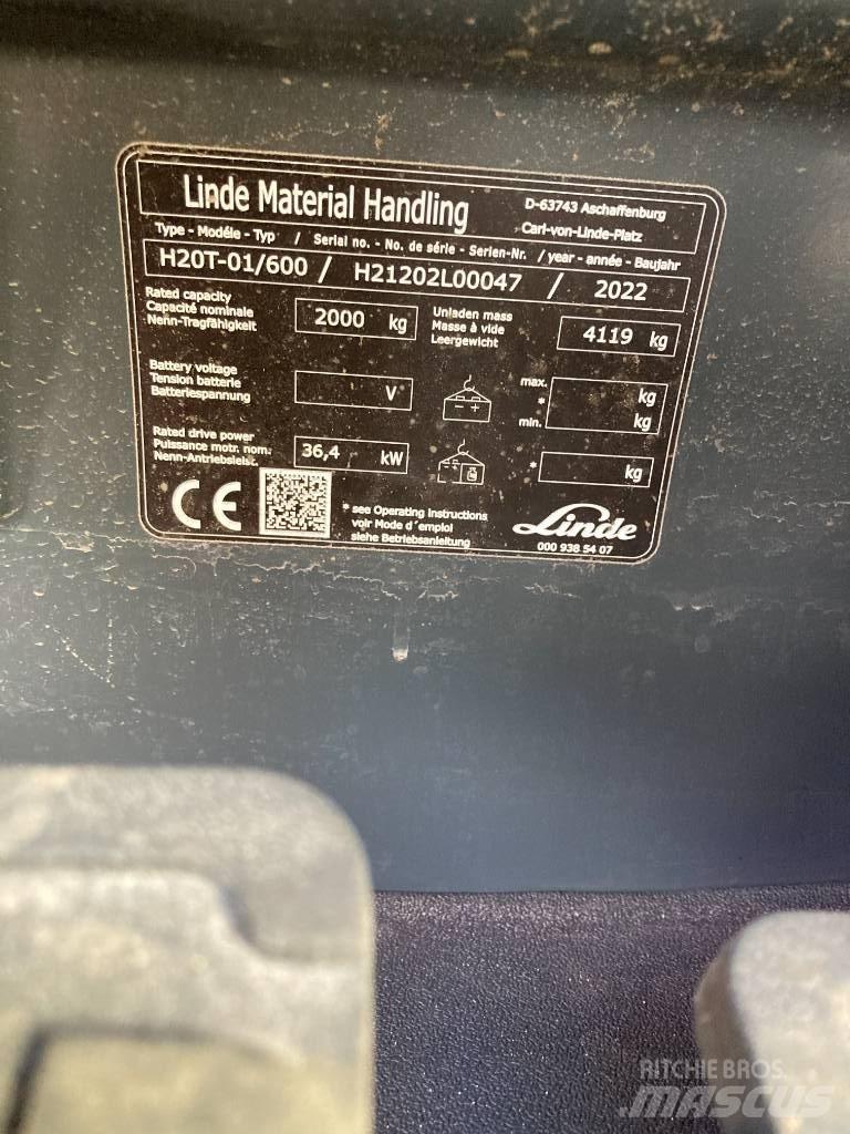 Linde H20T600/1202 LPG (dujiniai) krautuvai