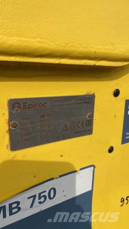 Epiroc MB750 Hidrauliniai kūjai / Trupintuvai