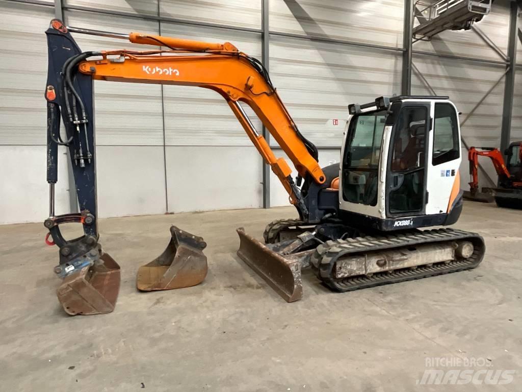 Kubota KX 080-3 Vidutinės galios ekskavatoriai 7-12 t
