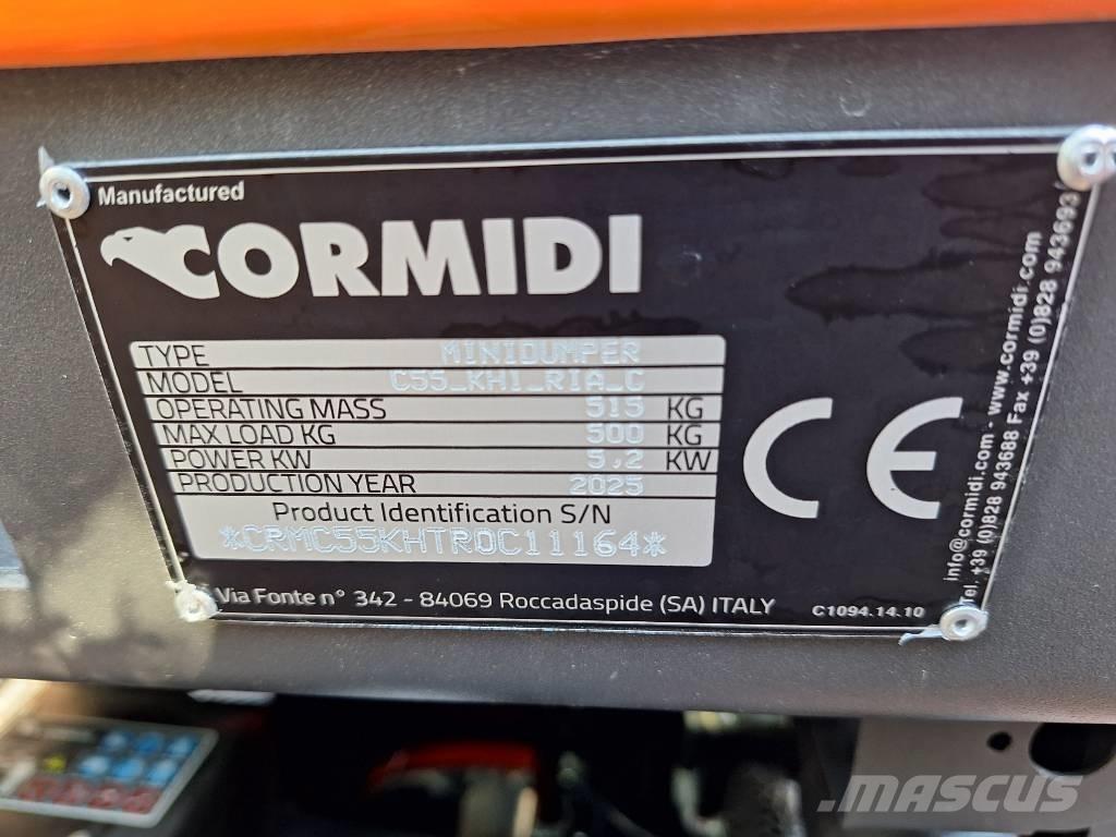 Cormidi C60 and C55 Vikšrinė savivartė technika