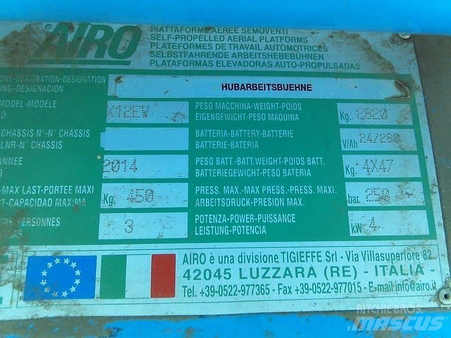 Airo X 12 EW Žirkliniai keltuvai