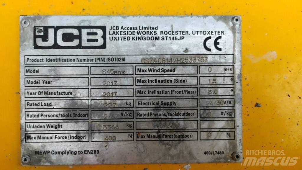 JCB S4550E Žirkliniai keltuvai