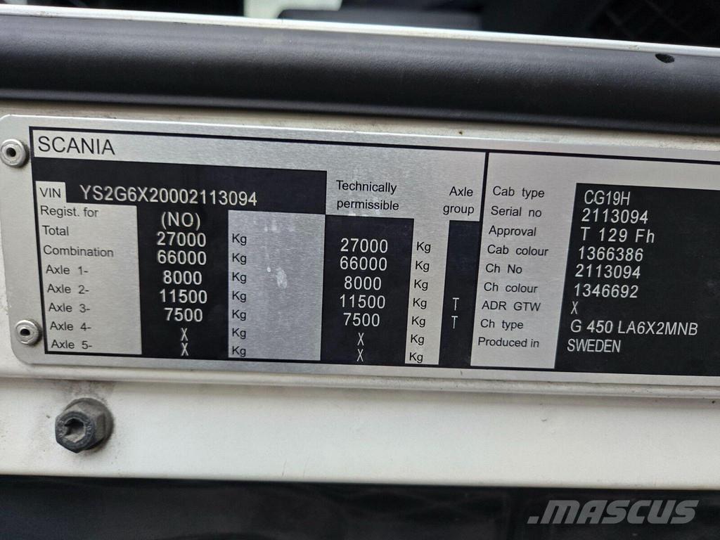 Scania G450 6X2 Naudoti vilkikai