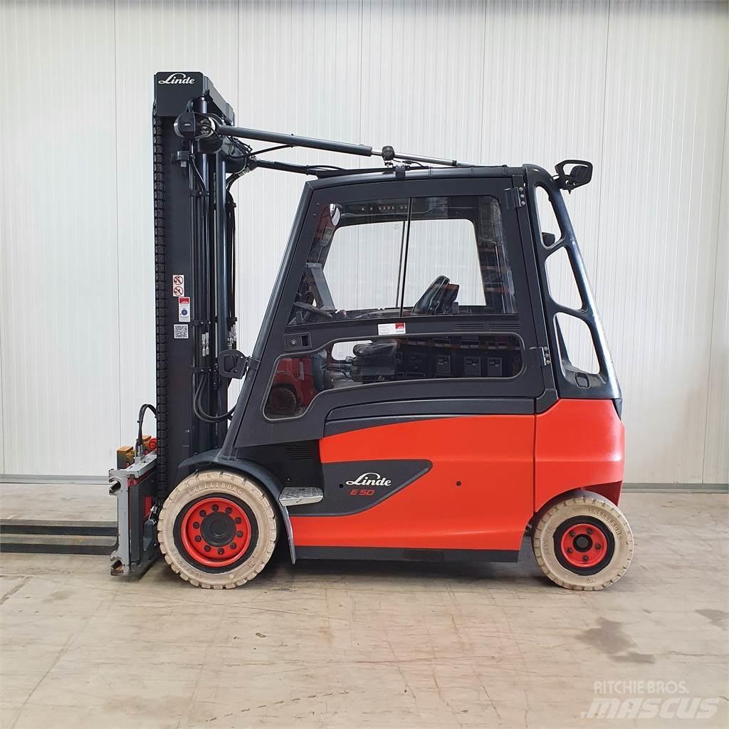 Linde E50HL Elektriniai šakiniai krautuvai
